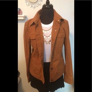 Ellen Tracy Brown Company Trucker Style Jacket